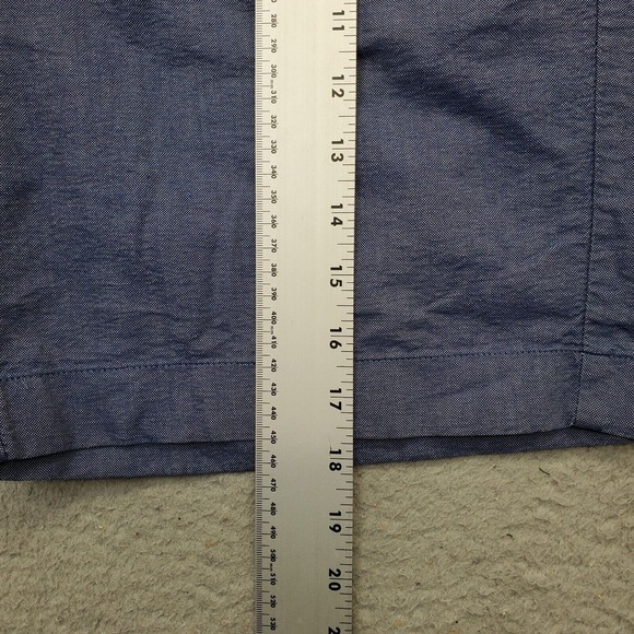 J.CREW Gramercy Shorts Mens Size 34W Blue Cotton Stretch Slash Pockets Low Waist - Picture 3 of 10